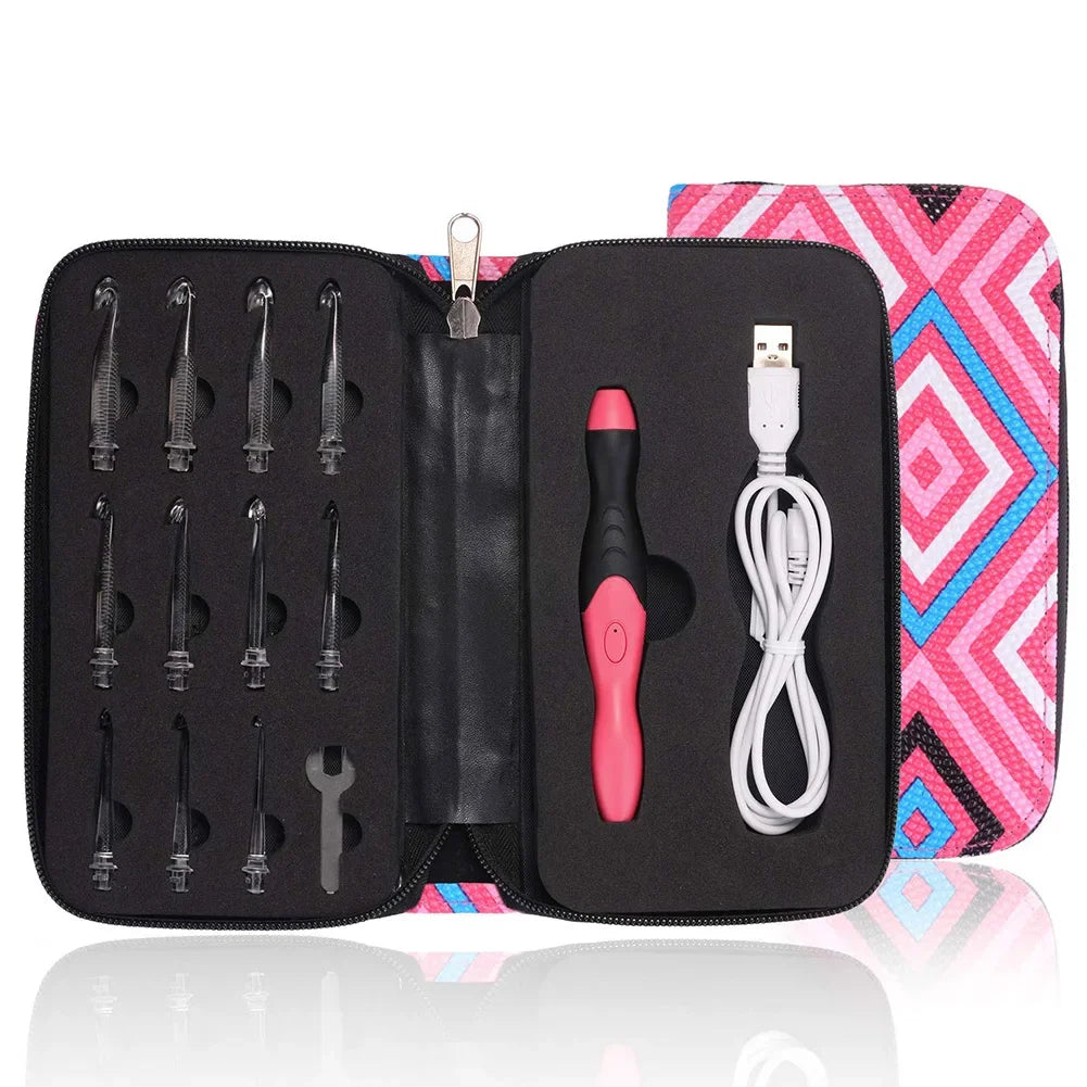 Granny’s Hook™ 11 In 1 LED Light Up Crochet Hooks Knitting Needles